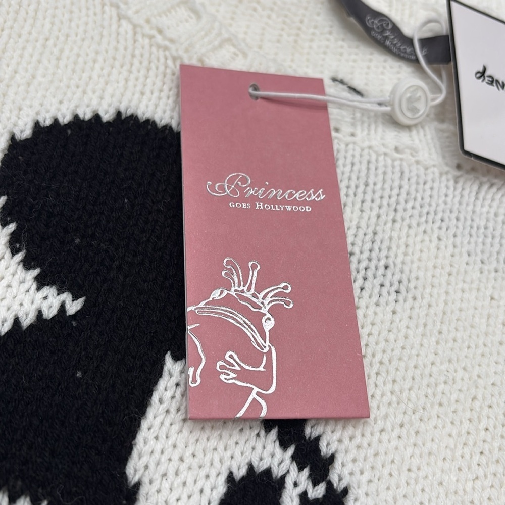 NWT PRINCESS GOES HOLLYWOOD (4) Mickey Mouse Sweater Disney Cotton Blend *FLAW - Picture 10 of 16